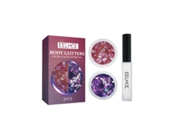 Maquillaje corporal con purpurina Eelhoe para uñas de fiesta