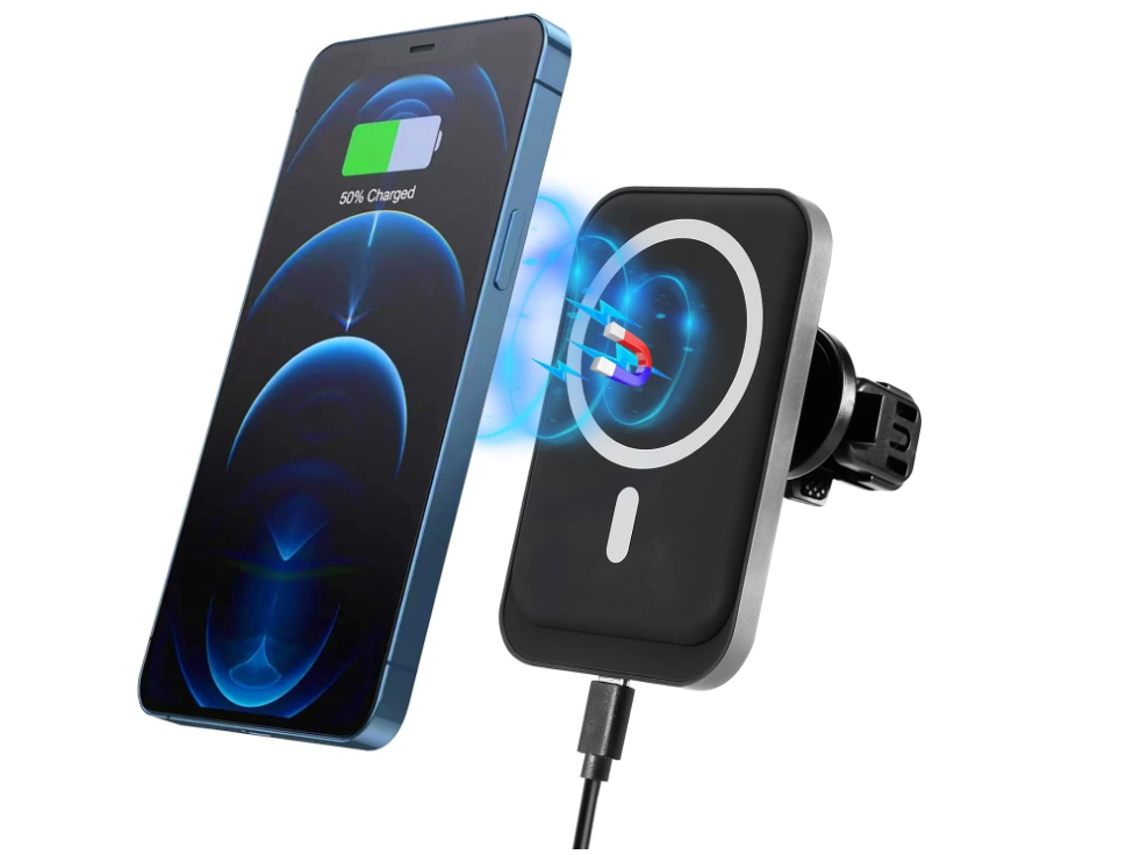 Cargador Auto Giratorio Seguro Yizhood Negro