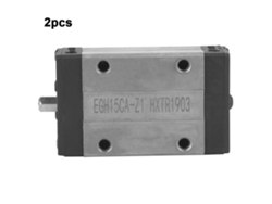 2 Unidades De Cojinetes De Bloque Deslizante De Acero Para Rieles Lineales Mini Egh15ca Para Equipos Cnc Automáticos.