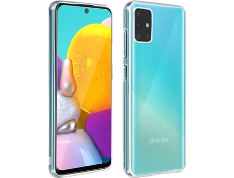 Kit Carcasa + Protector Samsung Galaxy A71 4SMARTS Bumper Transparente