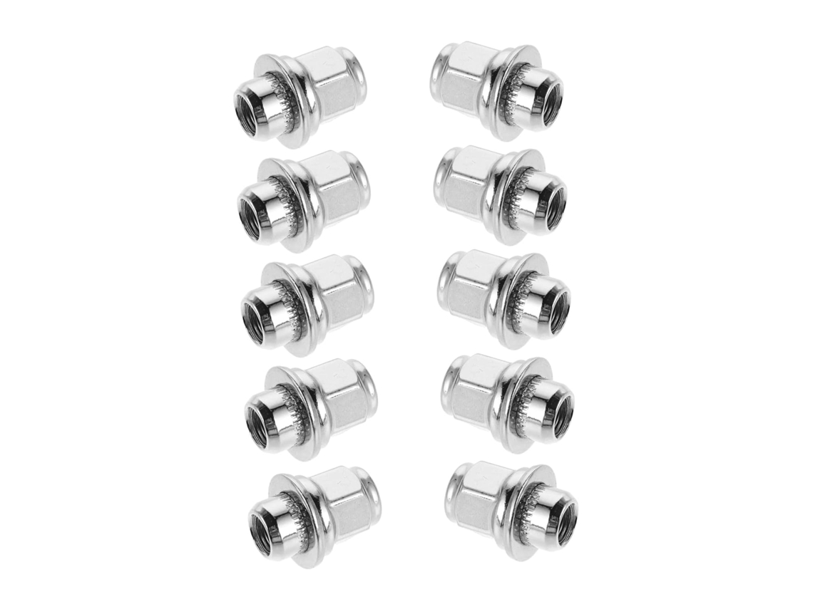 Juego De 10 Tuercas De Rueda De Acero Macizo, Accesorios Antirrobo Compatibles Con Neumáticos De Vehículos Y Camiones.