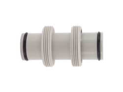 Adaptador de manguera de piscina con conexión recta de rosca de 1,5" a 1,5"