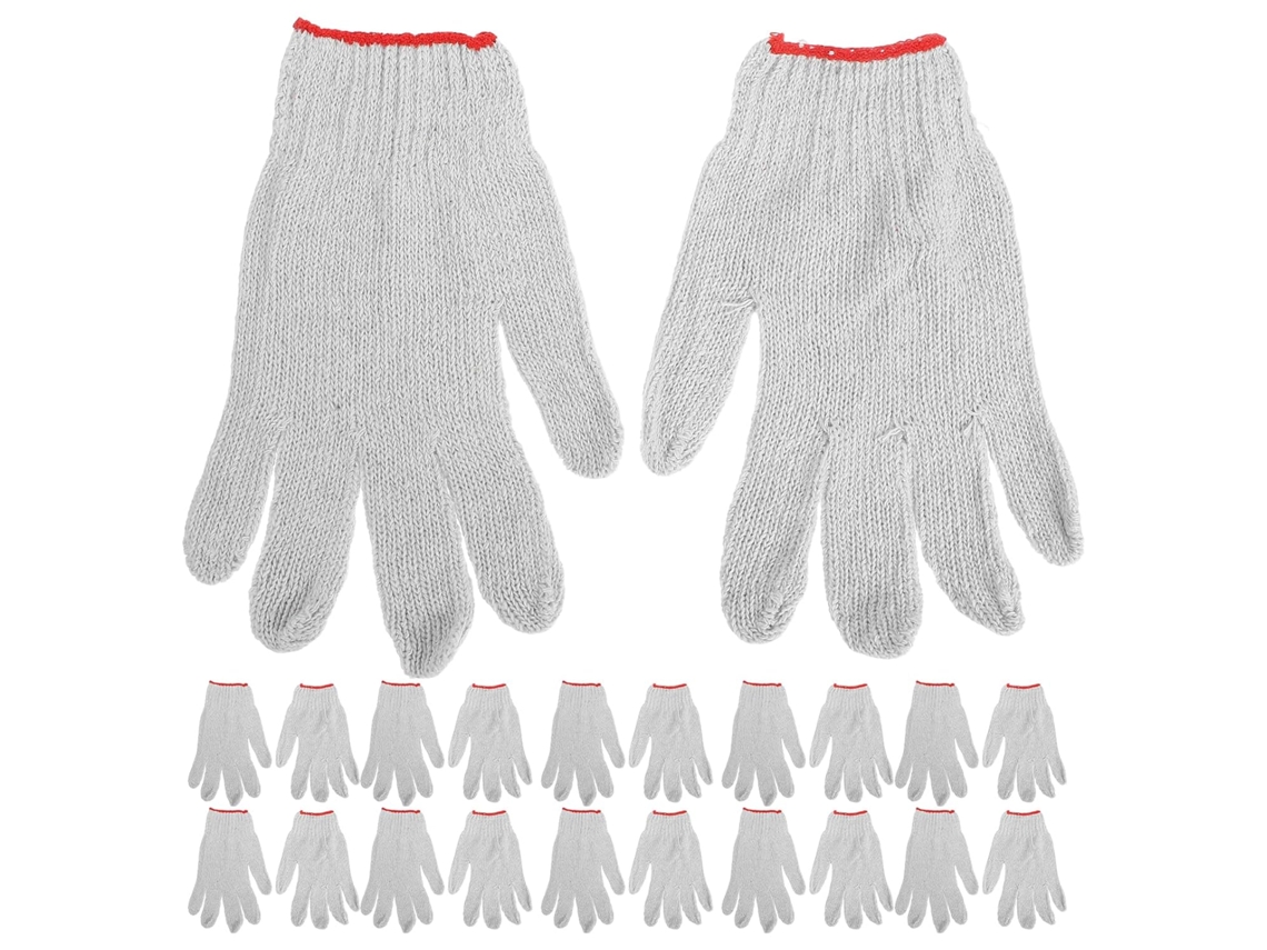 12 Pares De Guantes De Trabajo Antideslizantes De Nailon Y Algodón Para Mujer.