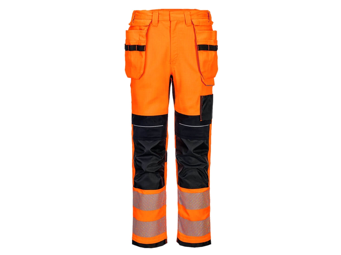 Pantalón Pw3 Fr Modaflame Hvo Holster - Alta Visibilidad Naranja Negro / 40