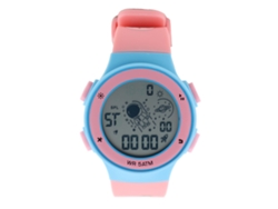 Reloj Digital Infantil, Resistente Al Agua Hasta 50 M, Cronómetro, Led, Correa De Tpu, Oso Rosa