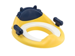 Asiento De Entrenamiento Para Ir Al Baño De Pvc Suave Antideslizante Con Asas Para Bebé Niño/niña - Amarillo