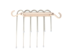 HYMNORA Percha para Pantalones Plegable Telescópica Organizador de Almacenamiento Multicapa para Dormitorio Hogar (Caqui)