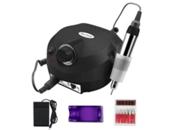 Juego de limas de uñas eléctricas Yunzii con brocas eléctricas, 35 000 RPM, color negro