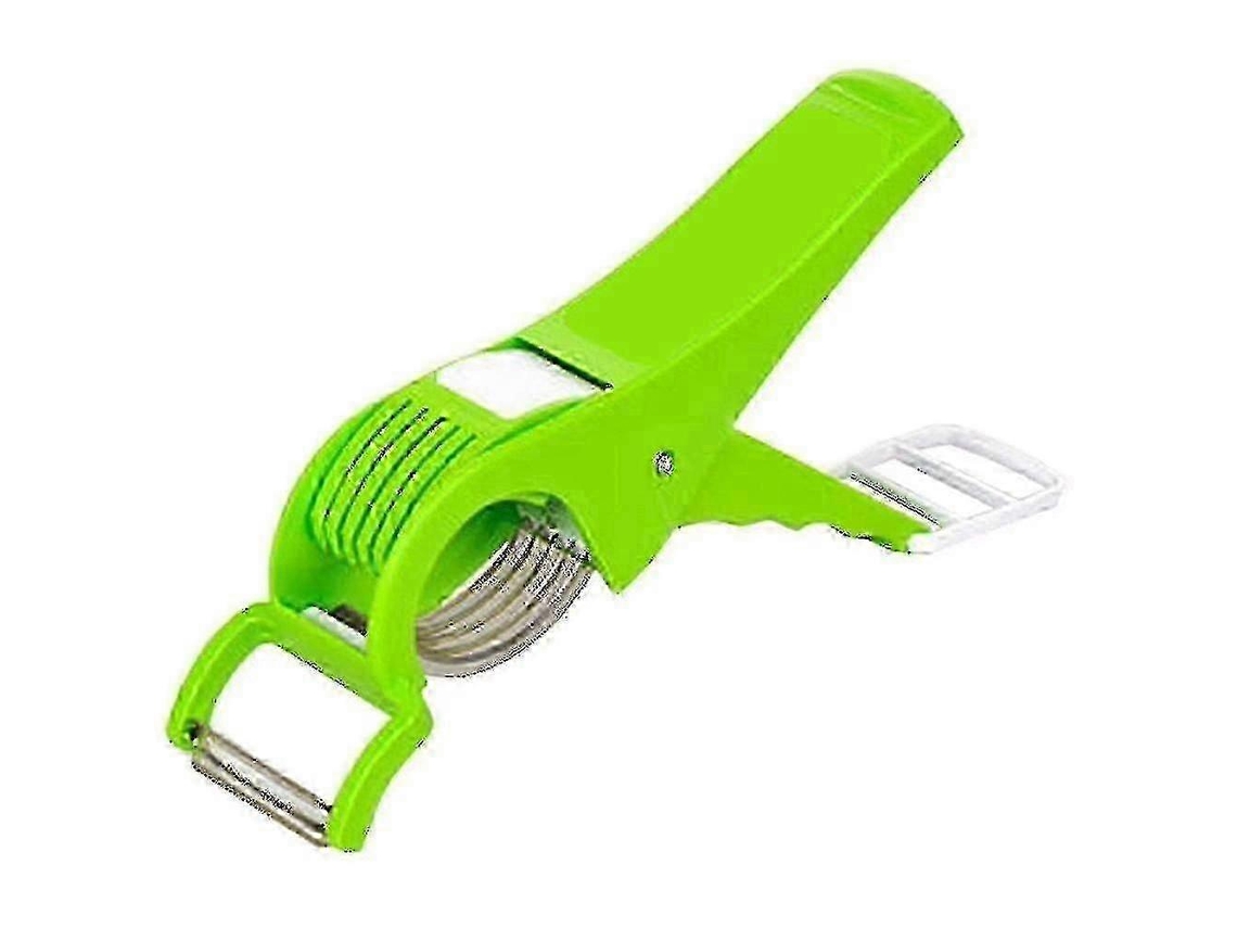 Cortador multifuncional con pelador para frutas y verduras, cuchillas de acero inoxidable extra afiladas, ideal para el Día de la Madre.