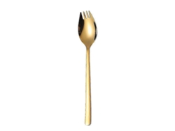 Cuchara-tenedor multifuncional 2 en 1 para ensalada de frutas, utensilio de cocina y restaurante F54