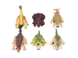 6 Coches De Dinosaurio Con Ruedas De Retroceso, Juguete Para Niños.