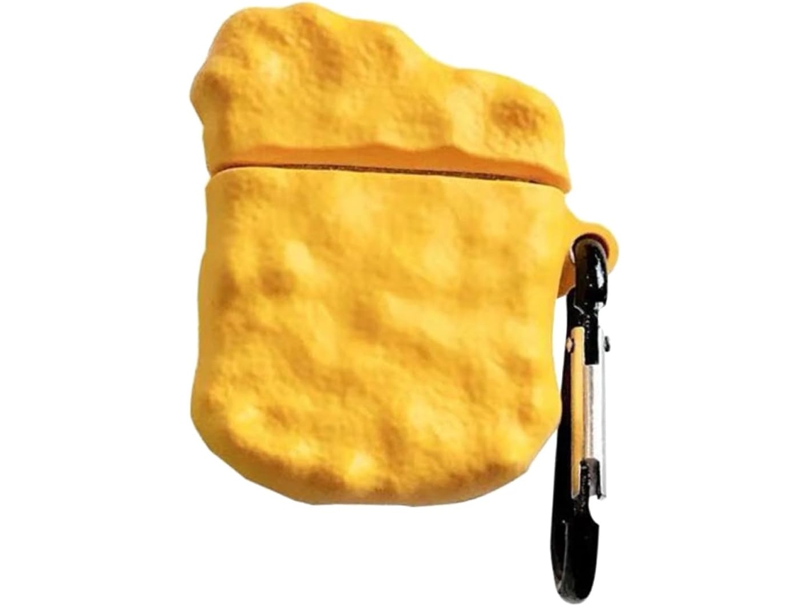 2 Fundas Protectoras Con Diseño De Nuggets De Pollo De Dibujos Animados Para Auriculares Portátiles