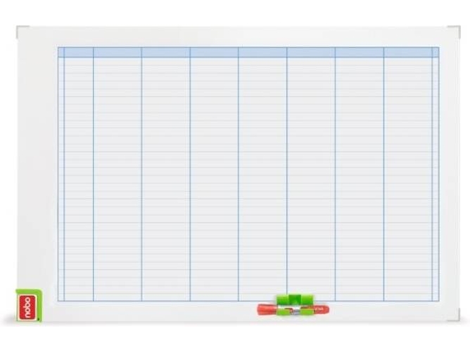 Pizarra de Planificación NOBO Sasco Weekly Board Planner Semanal (710x50x1030mm - Magnético: Sí)