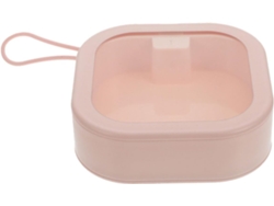 Compacta Abs Tpe Guardar Accesorios Cabello Ideal Viajes Oficina Guarda Gomas Pinzas Caja Rosa