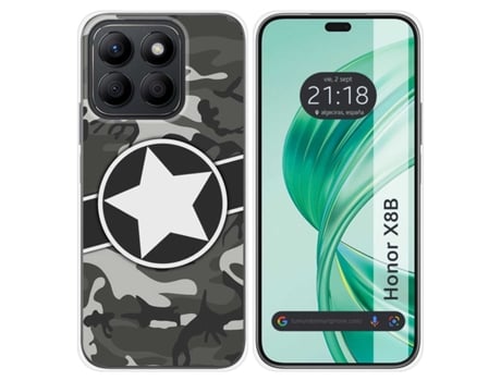 Funda Diseño Camuflaje para Honor X8B TUMUNDOSMARTPHONE Silicona Multicolor