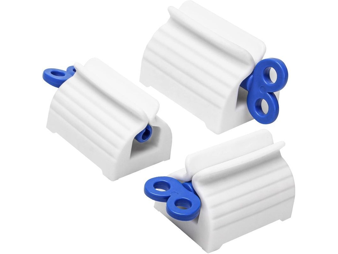 3 Botellas Exprimibles De Pasta De Dientes Con Ruedas Para Tubos, Dispensador Giratorio, Artículo De Baño