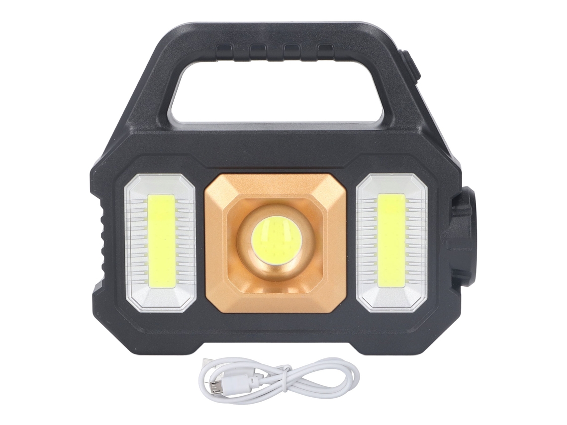2026-linterna Led Portátil 2400lm Con Luz Frontal Cob, Lateral, Recargable Usb Y Solar, Foco Potente