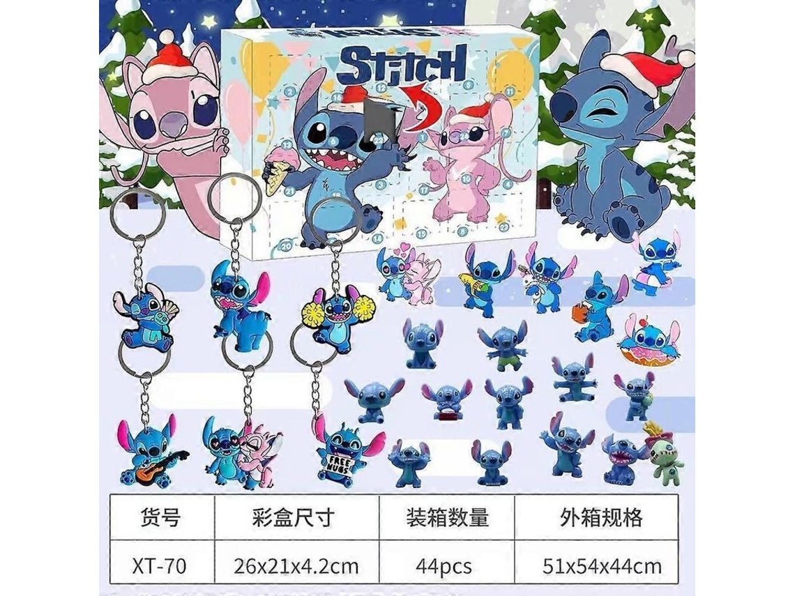 Calendario De Adviento De Navidad Sanrio Kuromi My Melody, Caja Sorpresa Musical Labubu Xt 70 Stitch