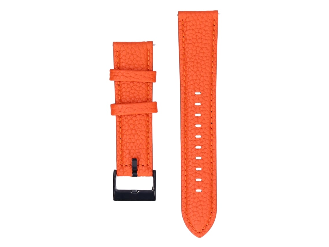 Correa De Cuero Pu De Reemplazo Para Reloj De Moda Para Huawei Watch, 20mm, Naranja