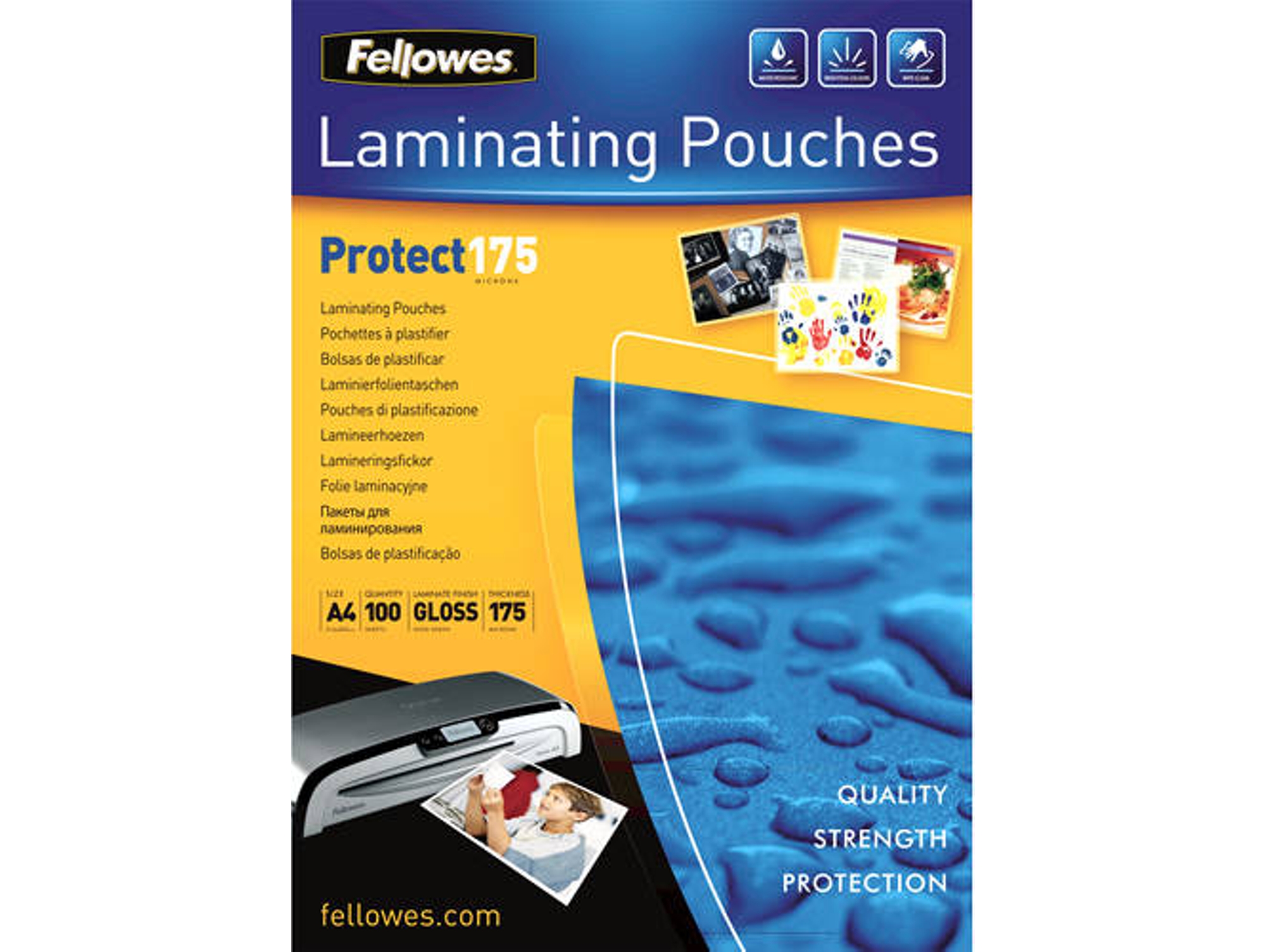 Fundas de Plastificar FELLOWES 5308703 Transparente (100 un - A4)