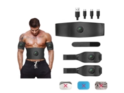 Estimulador muscular abdominal recargable por USB, 6 modos, EMS, entrenamiento de fitness, gimnasio, Kofihety