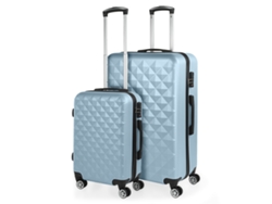 Juego De Maletas Rígidas Abs ITACA Diamond azul claro (49,5X77,5X27 Cm - 91L)