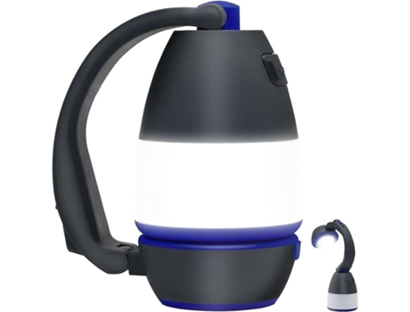 En 1 lámpara de camping LED cuádruple y antorcha portátil y lámpara de escritorio Lámpara de tienda recargable de 5 modos Banco de energía para ext...