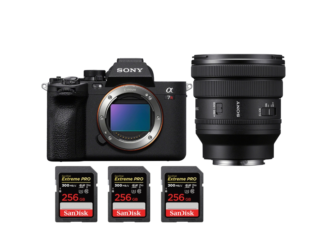 Sony A7r V + Fe Pz 16-35mm F/4 G + 3 Sandisk 256gb Uhs-ii 300mb/s - Cámara Fotográfica Híbrida + Ebook “20 Consejos Para Fotos Que Impactan”