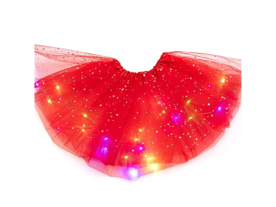 Falda tutú LED 2026 para niñas con luces, vestido de ballet de princesa para fiestas y disfraces.
