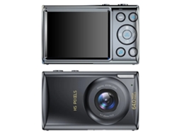 Cámara digital compacta portátil Yizhood, enfoque automático, 64 MP UHD 4K, cámara para vlogs, zoom digital de 18x (negra)