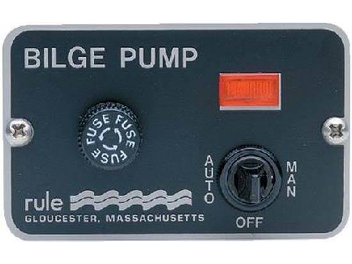 Interruptor RULE PUMPS Deluxe Panel Switch Negro