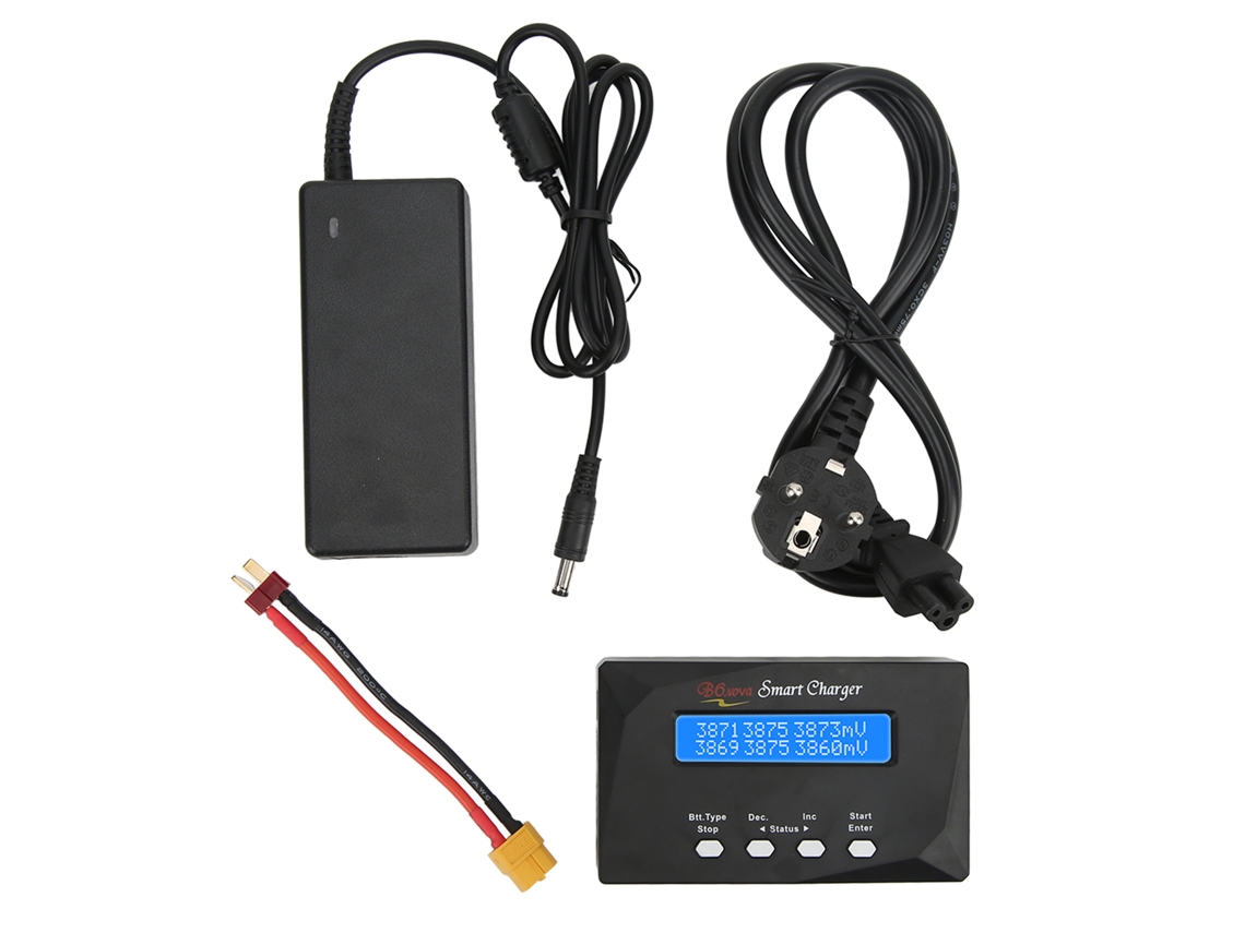 Veloriskku-carregador Balanceado De Baterias 60w Com Descarregamento Digital Ajuste Automático Plugue Eu 100-240v