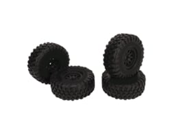 4 Pneus De Caminhão Rc De 1.9 Polegadas Com Aro De Plástico Para 1/10 Crawler Scx10