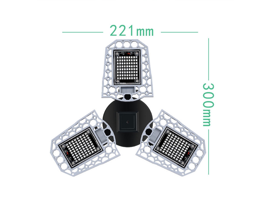 2026-luz De Crecimiento Para Plantas De Doble Hoja Triple Espectro Rojo Y Azul Impermeable Para Invernaderos Y Vivero Con Leds