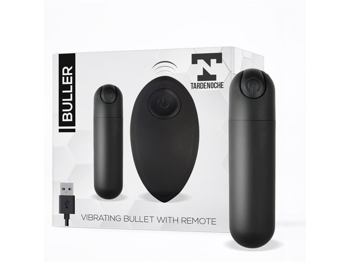 Bala Vibradora Control Remoto Usb Negro TARDENOCHE