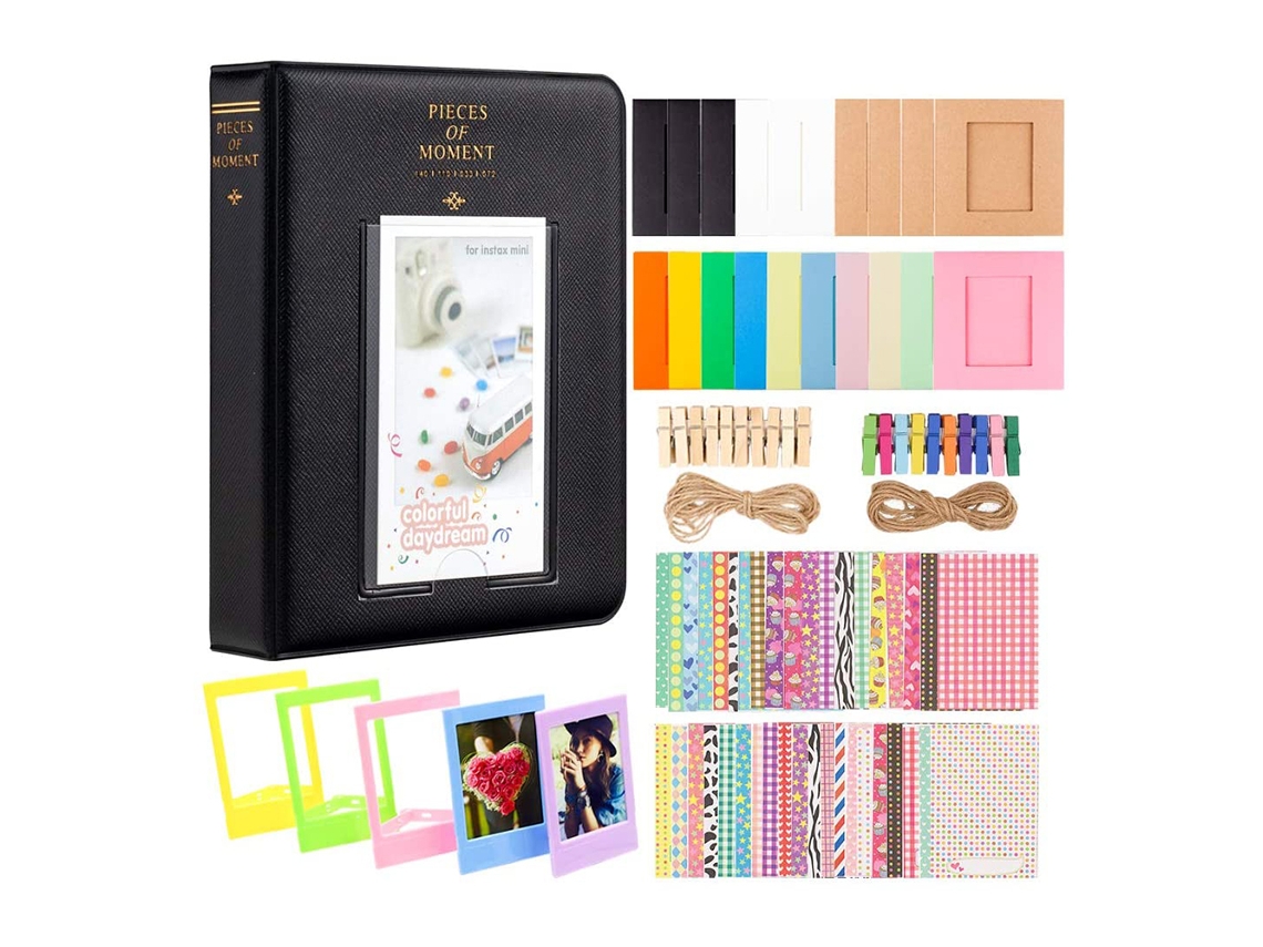 MEOIRUERY Set de Álbum de Papel Fotográfico 2x3 Pulgadas para Mini Cámara, Cámaras Instantáneas y Printer Zip