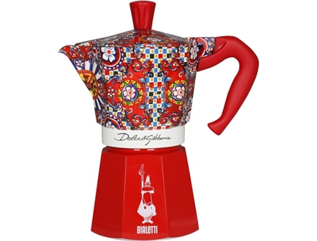 Cafetera Moka BIALETTI D&G - Rojo