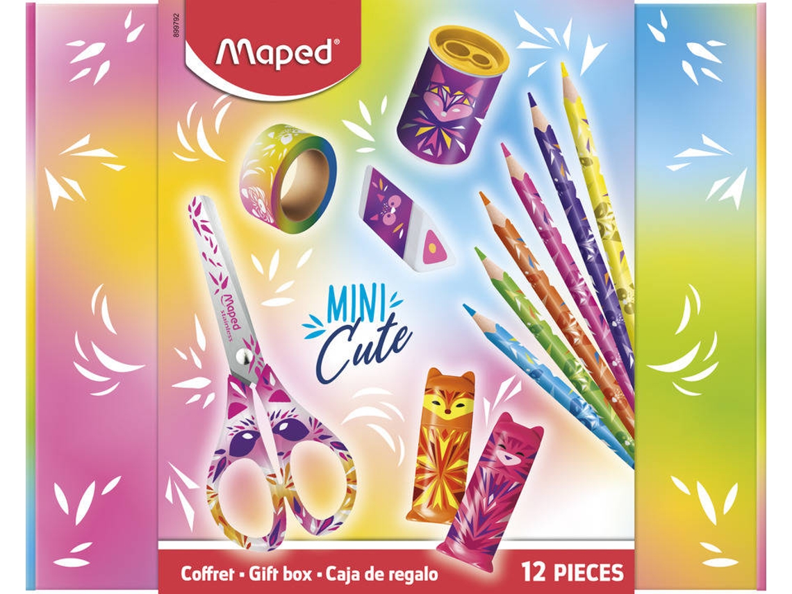 Conjunto de Papelaria MAPED Caja De Regalo Mini Cute (12 Unidades)