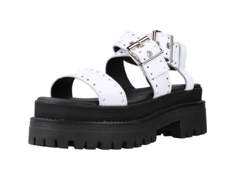 Zapatos de Mujer YELLOW Stud Tecido Blanco (38)