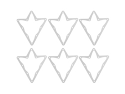 Juego De 6 Piezas De Tablero Mágico Para Billar, Atril Para 10 Bolas, Accesorio Para Mesa De Billar, Color Blanco.