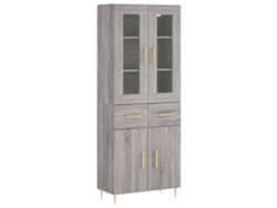 Maison Exclusive - Aparador Alto Madera Contrachapada Gris Sonoma 69,5x34x180 Cm