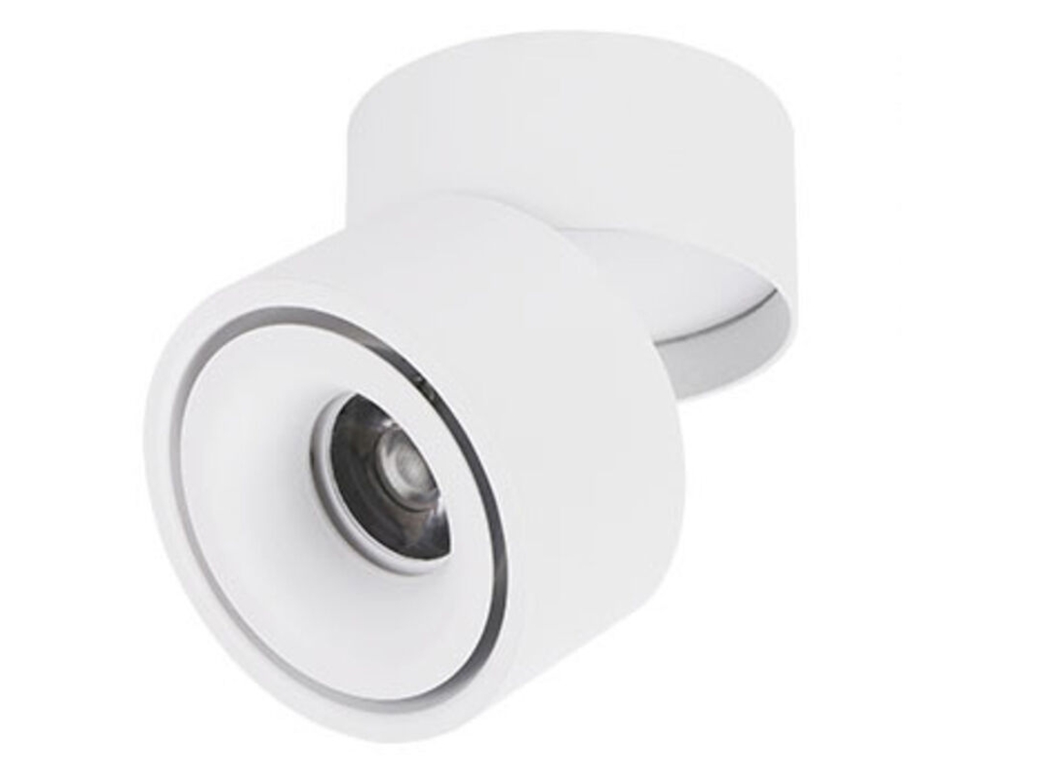 Foco LED de techo para interiores ajustable 360 ​​grados, 10 W / Iluminación COB de montaje en superficie / 10 x 10 cm, blanco frío 6000 K ORBITRA COMMERCE