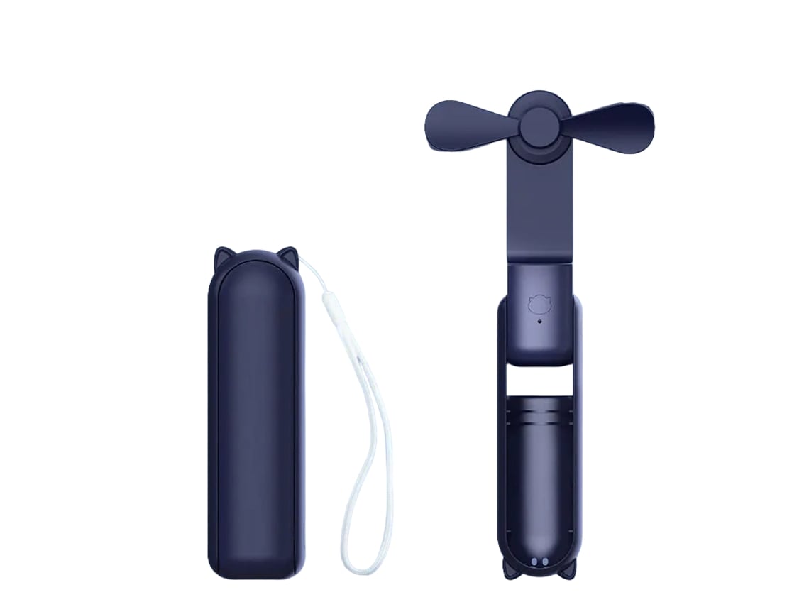 2000mah Mini Ventilador Portátil: Silencioso Y Ajustable Velocidad Del Viento, Equipado Con Una Fuente De Alimentación Recargable Usb