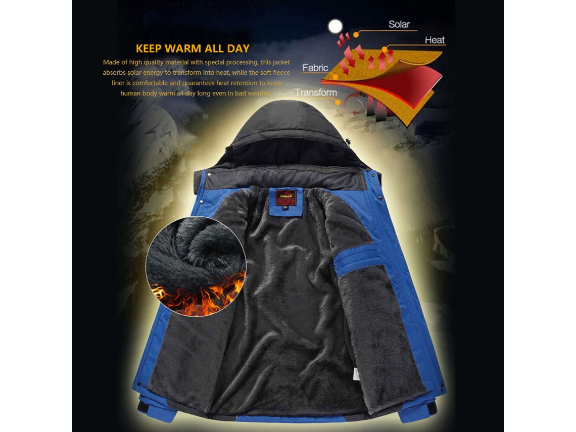 Vlrla-chaqueta De Felpa Impermeable Para Hombre Invierno Deportes Al Aire Libre Ciclismo Senderismo Esquí