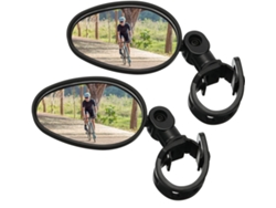 Espejo retrovisor de bicicleta de ajuste universal, espejo retrovisor convexo acrílico de gran angular y resistente a golpes para ciclismo