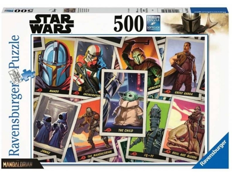 Puzzle Ravensburger The mandalorian child 500 piezas piecas star wars