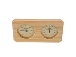 Termómetro De Madera Para Sauna - Higrómetro 2 1 Mide La Temperatura Y La Humedad Interiores.