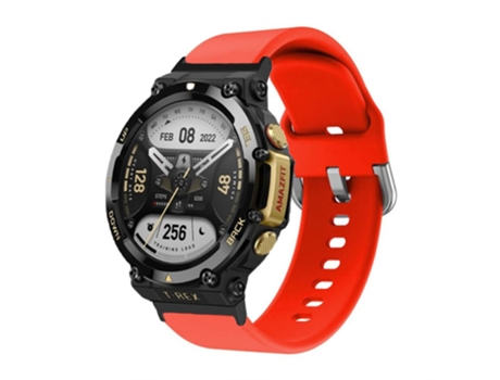 Correa de Silicona flexible para Huami Amazfit T-Rex 2 - tinto