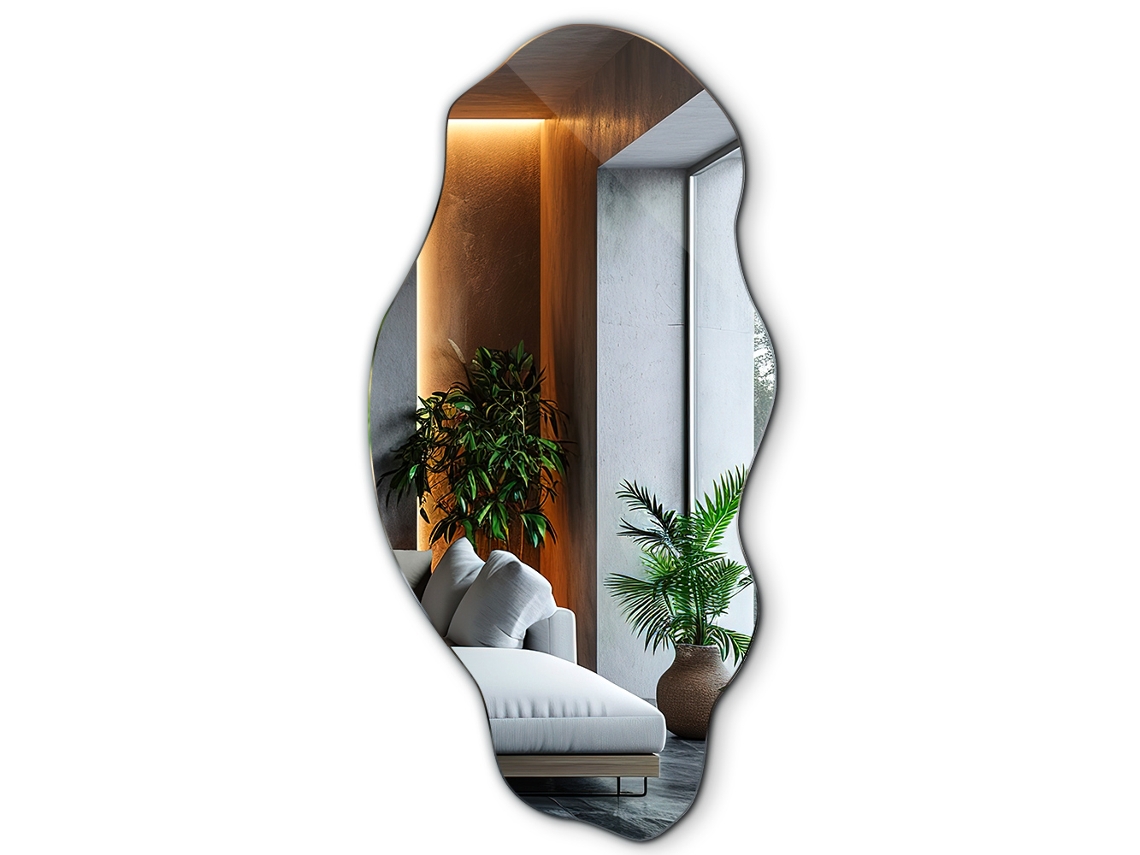 Espejo con forma original de pared sin marco Espelharte (50x100 cm)