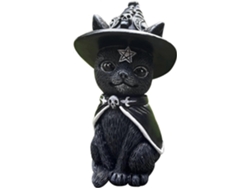 Rebe-figura De Gato Gnomo Para Halloween Decoración Escultura Resina Ornament Desktop Jardín Regalo Festivo